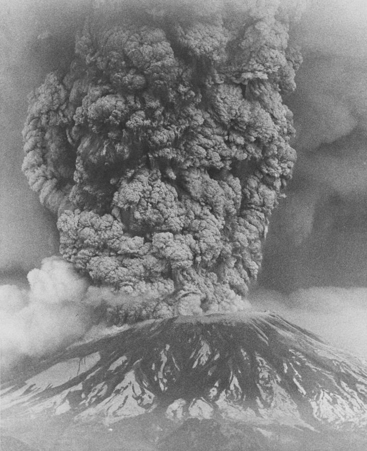 Mount St. Helens eruption 1980.