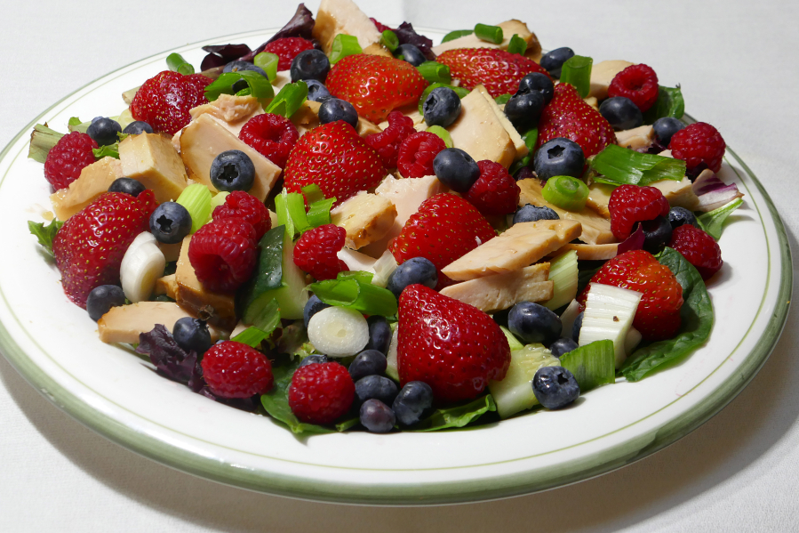 Summer Berry and Turkey Salad.