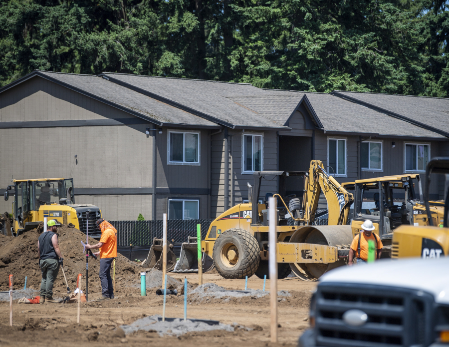 The construction industry in Clark County added 500 jobs in May, contributing to the unusual job growth for the county.