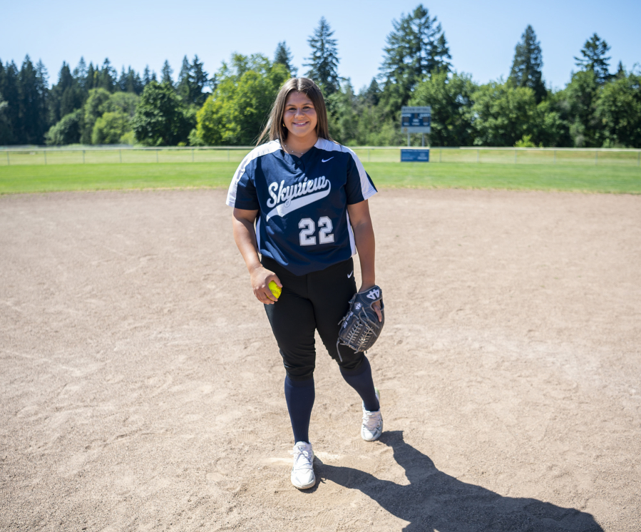Skyview sophomore Maddie Milhorn is The Columbian's All-Region softball player of the year.