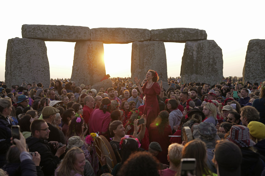 Antlers and fancy dress Stonehenge 8,000 visitors for summer
