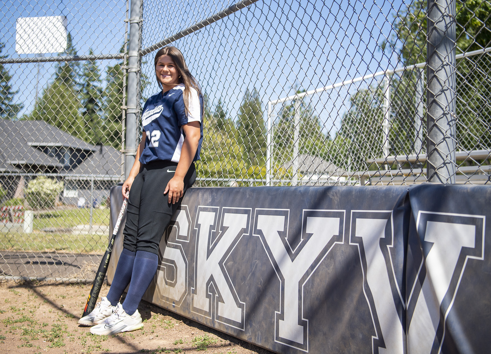 Skyview sophomore Maddie Milhorn stands for a portrait Tuesday, June 6, 2023, at Skyview High School. Milhorn is The Columbian’s All-Region softball player of the year.