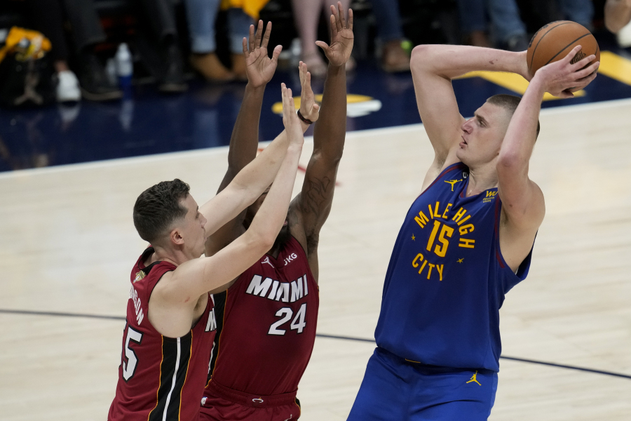 Denver Nuggets cruise past Miami Heat in Game 1 of NBA Finals