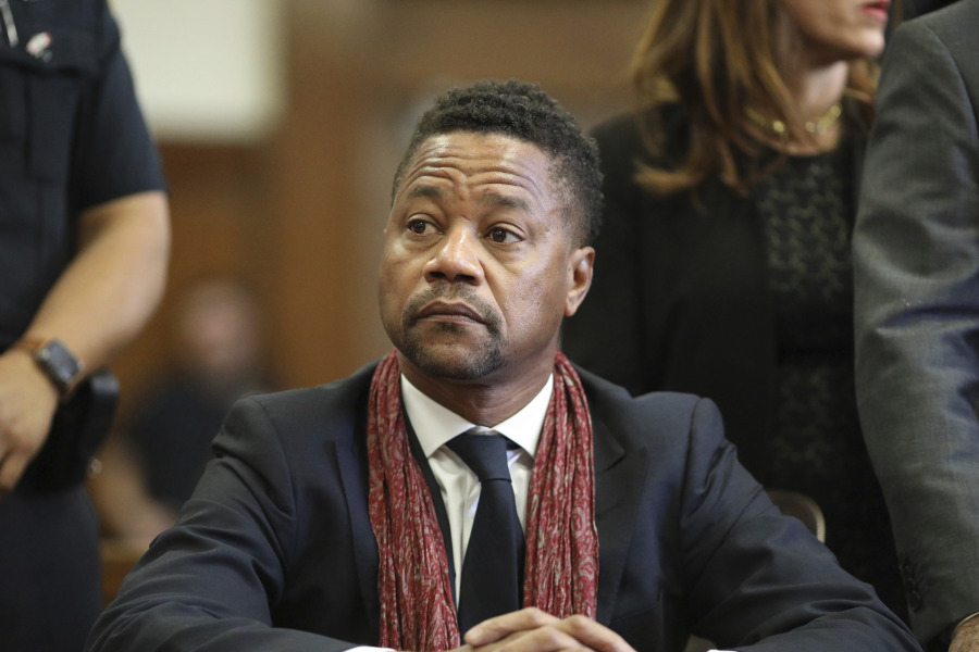 FILE - Actor Cuba Gooding Jr. appears in court, Jan. 22, 2020, in New York. Three women who claim Cuba Gooding Jr. sexually abused them -- including one upset she never got her day in court when Gooding resolved criminal charges without trial or jail -- can testify at a federal civil trial next week to support a woman's claim that the actor raped her in 2013, a judge ruled Friday, June 2, 2023.