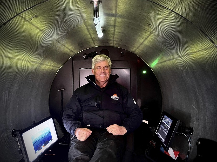 This photo provided by Travel Weekly shows OceanGate Expeditions CEO Stockton Rush on May 27, 2023.  Rush  was piloting the Titan submersible when it imploded near the wreckage of the Titanic, killing all five people on board, the U.S. Coast Guard announced Thursday, June 22, 2023.
