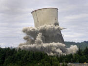 Dynamite reduced Trojan Nuclear Power plant’s cooling tower to rubble in 2006.