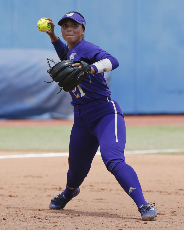 Washington softball's SilentRain Espinoza capped her career with a Women's College World Series appearance.