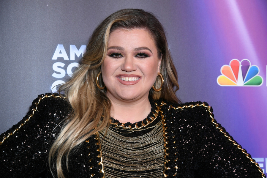 Kelly Clarkson attends NBC's "American Song Contest" grand final live premiere and red carpet May 9, 2022, at Universal Studios Hollywood in Universal City, Calif.