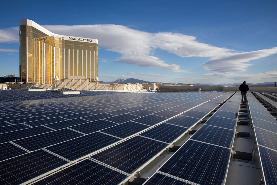 Mandalay Bay Convention Center in Las Vegas is home to one of the nation???s largest rooftop solar arrays.