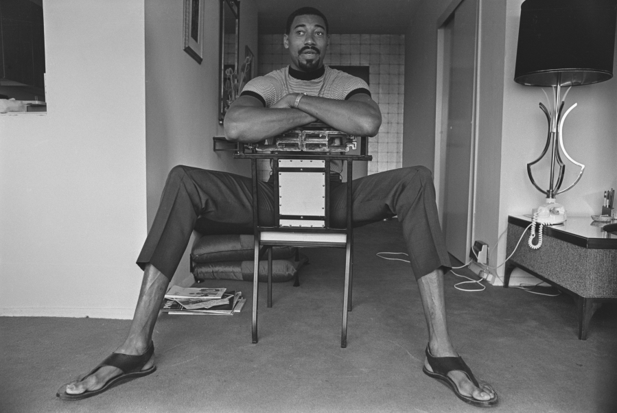 NBA star Wilt Chamberlain, pictured in August 1965, is the subject of a new three-part documentary on Showtime.