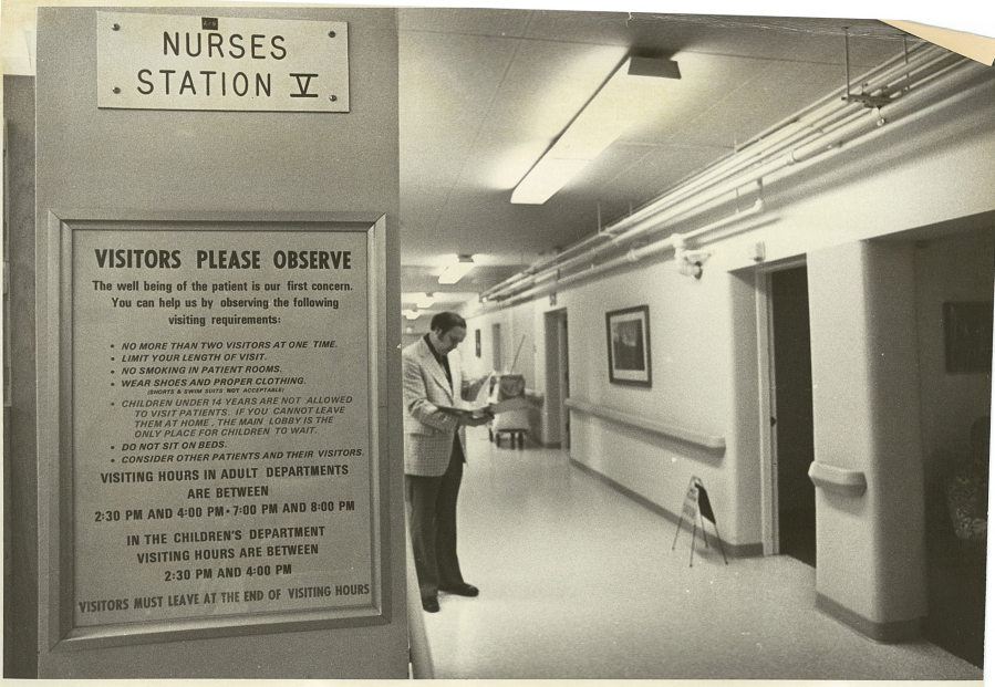 A 40-bed section of the Vancouver Memorial Hospital was closed in the mid-1970s due to a declining number of patients.