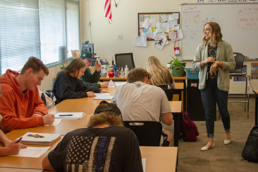 Julia Stepper, a history teacher at Woodland High School, received the James Madison Fellowship, a $25,000 scholarship supporting the graduate study of American history by secondary school teachers of history, government, and civics.