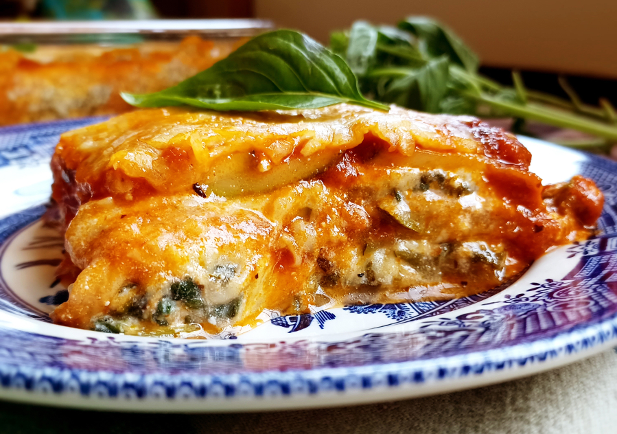 This gluten-free, vegetarian lasagna uses zucchini in place of lasagna noodles -- but the main benefit is using up your zucchini!