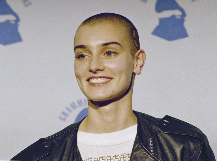 FILE - Irish singer Sinead O'Connor appears at the 31st Annual Grammy Awards at the Shrine Auditorium in Los Angeles on Feb. 22, 1989. O'Connor, the gifted Irish singer-songwriter who became a superstar in her mid-20s but was known as much for her private struggles and provocative actions as for her fierce and expressive music, has died at 56.  The singer's family issued a statement reported Wednesday by the BBC and RTE.