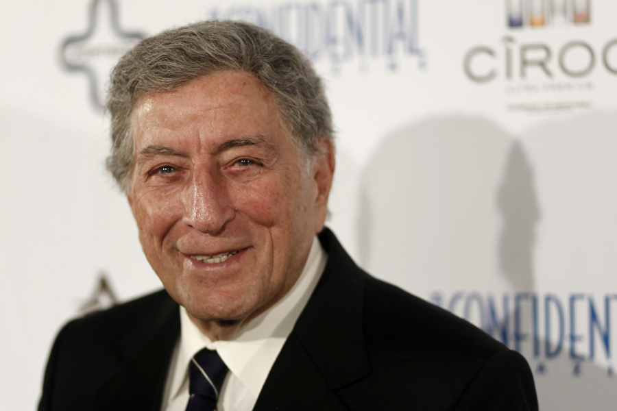 FILE - Honoree Tony Bennett arrives at the Los Angeles Confidential Magazine 2012 Grammys Celebration in Beverly Hills, Calif., Thursday, Feb. 9, 2012. Bennett, the eminent and timeless stylist whose devotion to classic American songs and knack for creating new standards such as "I Left My Heart In San Francisco" graced a decadeslong career that brought him admirers from Frank Sinatra to Lady Gaga, died Friday, July 21, 2023. He was 96.