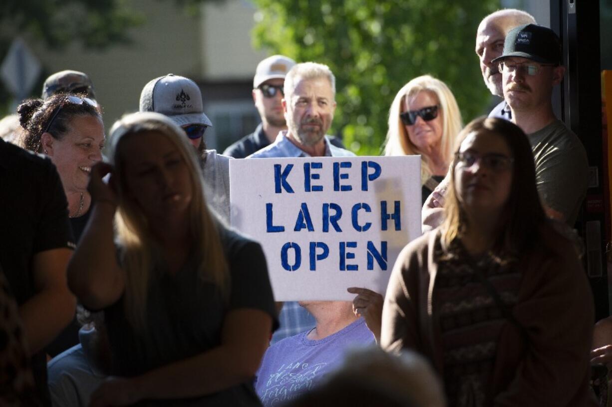 It was standing-room only during a Thursday evening town hall in July at the Battle Ground Community Library to discuss the closure of Larch Corrections Center.