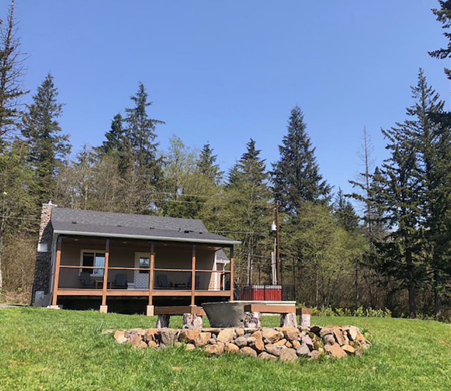 Erika and Joshua Leavitt's "Little Creek Cottage" in Washougal has been housing Airbnb guests since 2020.