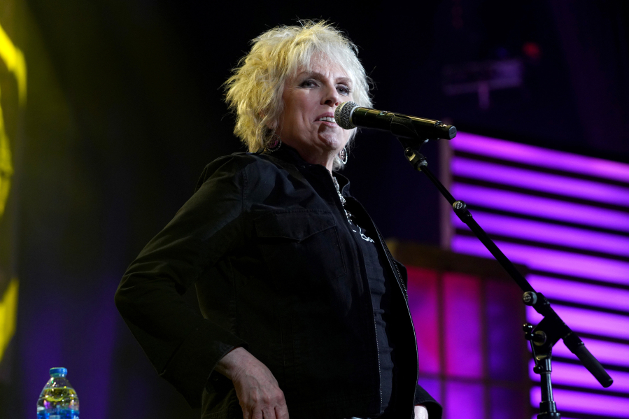 Lucinda Williams onstage Sept. 14, 2022, for the 21st Annual Americana Honors & Awards at Ryman Auditorium in Nashville, Tenn.