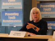Sen. Patty Murray speaks at a roundtable on ending youth homelessness on Aug. 8. 2023.