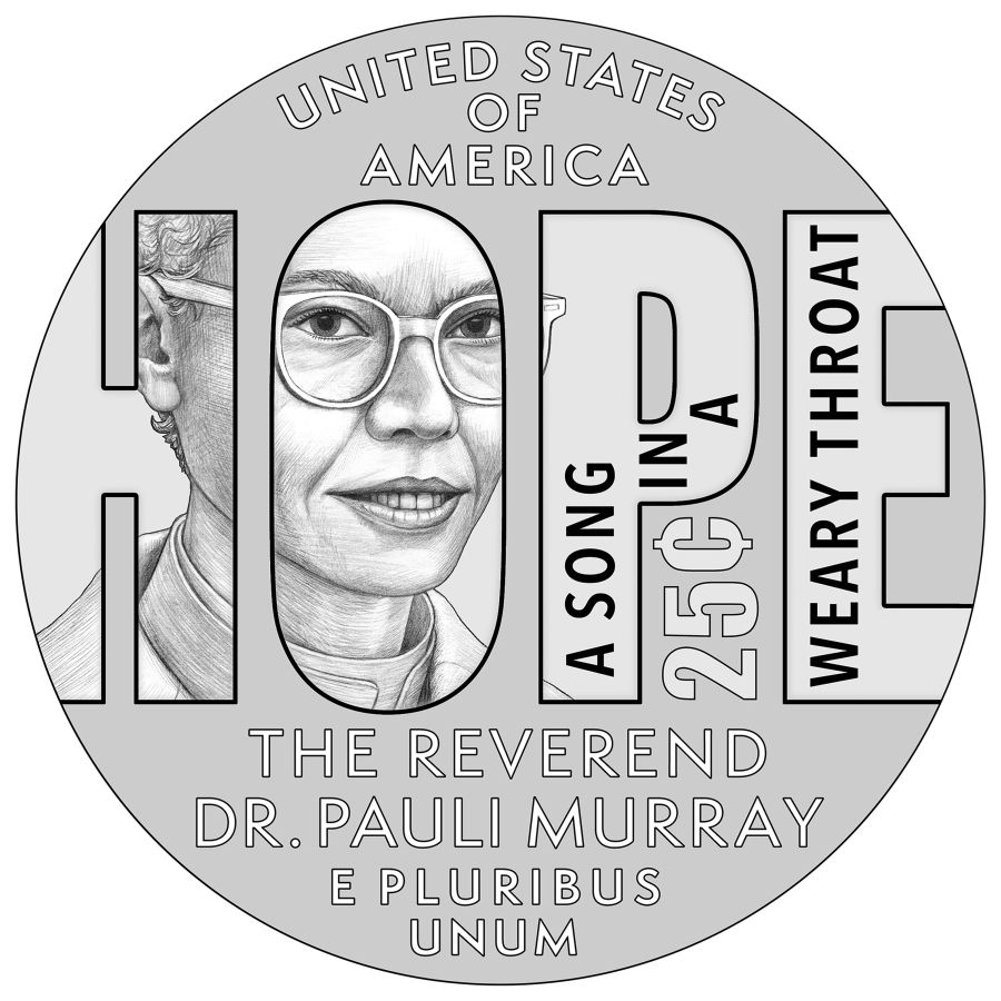 The Reverend Pauli Murray Quarter is the 11th coin in the American Women Quarters Program.