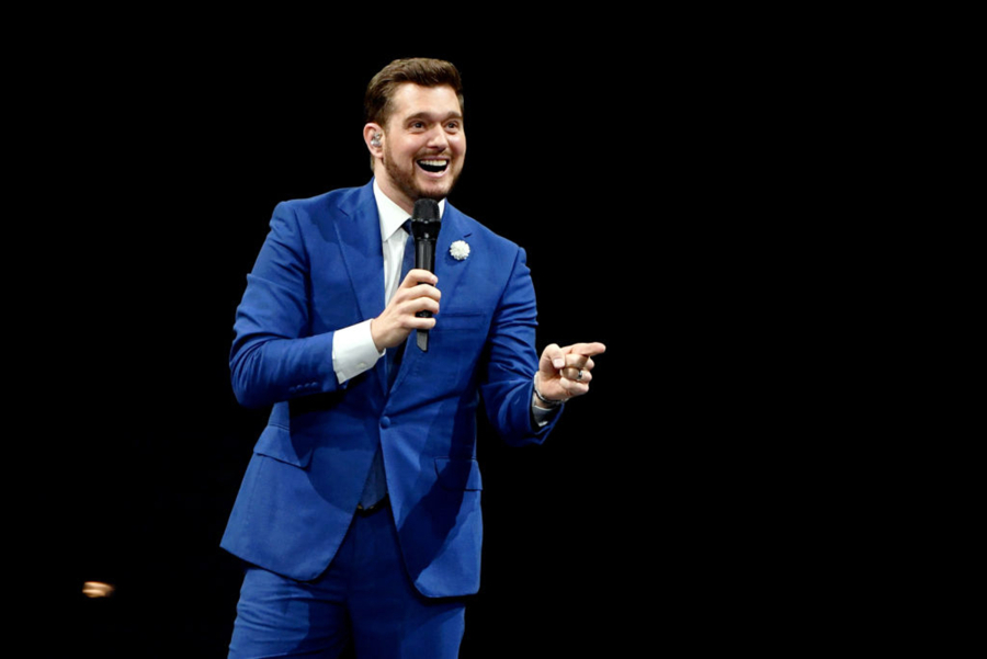 Singer/songwriter Michael Buble performs at T-Mobile Arena on March 30, 2019 in Las Vegas, Nevada.