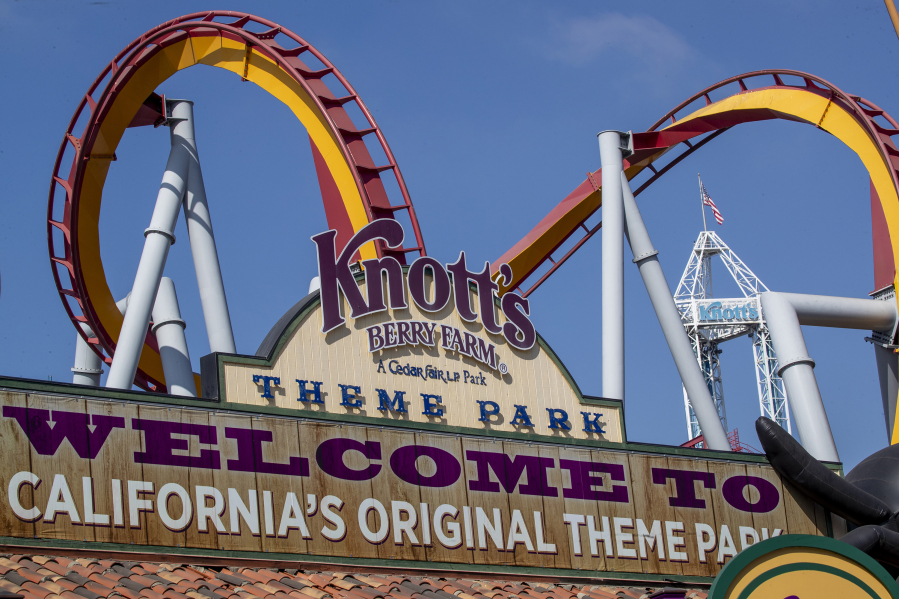 The entrance to Knott's Berry Farm in 2020 in Buena Park, Calif. (Allen J.