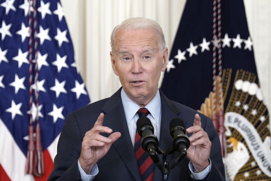 President Joe Biden delivers remarks on lowering health care costs in the East Room at the White House on Friday, July 7, 2023, in Washington, D.C.