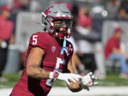 Washington State wide receiver Lincoln Victor, a graduate of Union High School, is the most tenured in WSU's wideout room.