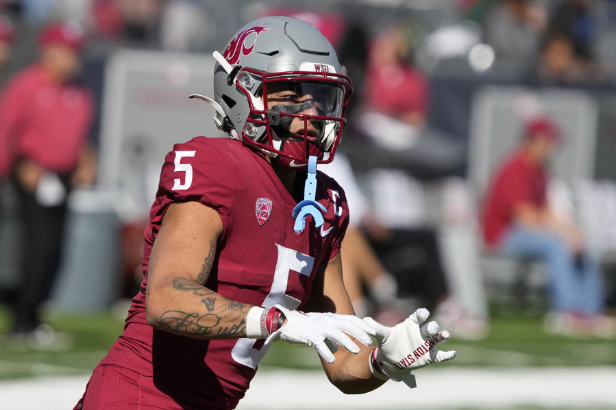 Washington State wide receiver Lincoln Victor, a graduate of Union High School, is the most tenured in WSU's wideout room.
