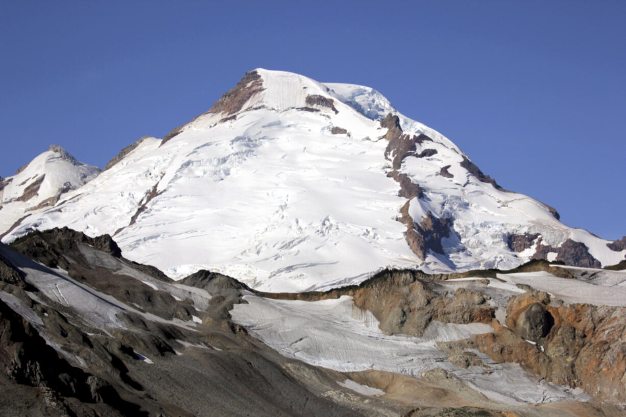 Recent tremors on Washington volcanoes, including Mount Baker, pictured, are caused by glaciers, a seismology professor says.