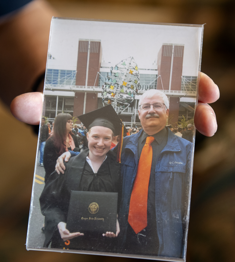 Perry Casper shares a photo from the graduation of his daughter, Rachel, on Wednesday afternoon, July 12, 2023.