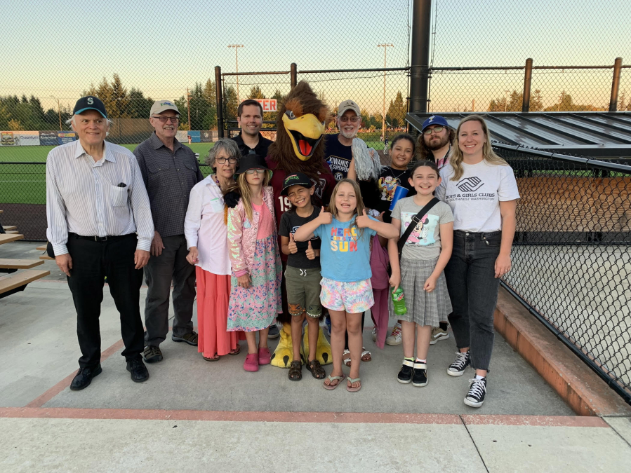 The Cascade Park and Fort Vancouver Kiwanis Clubs treated kids from Burton Elementary Boys and Girls Club to an evening of baseball with the Ridgefield Raptors.