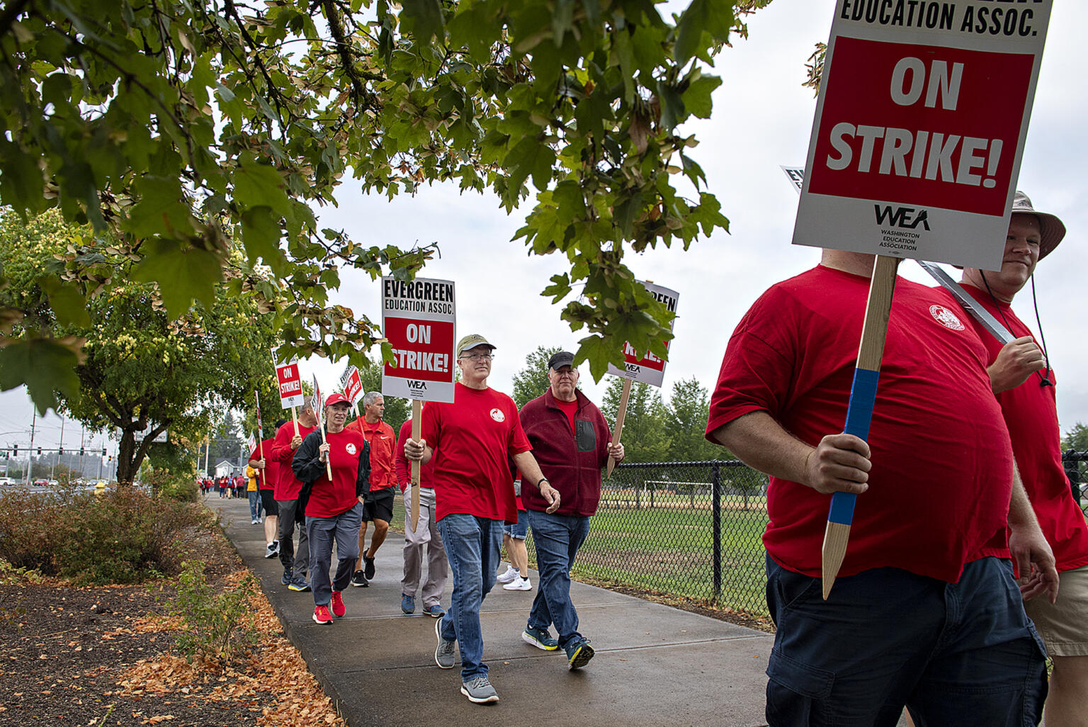 Evergreen teachers the second to strike this year in Clark County