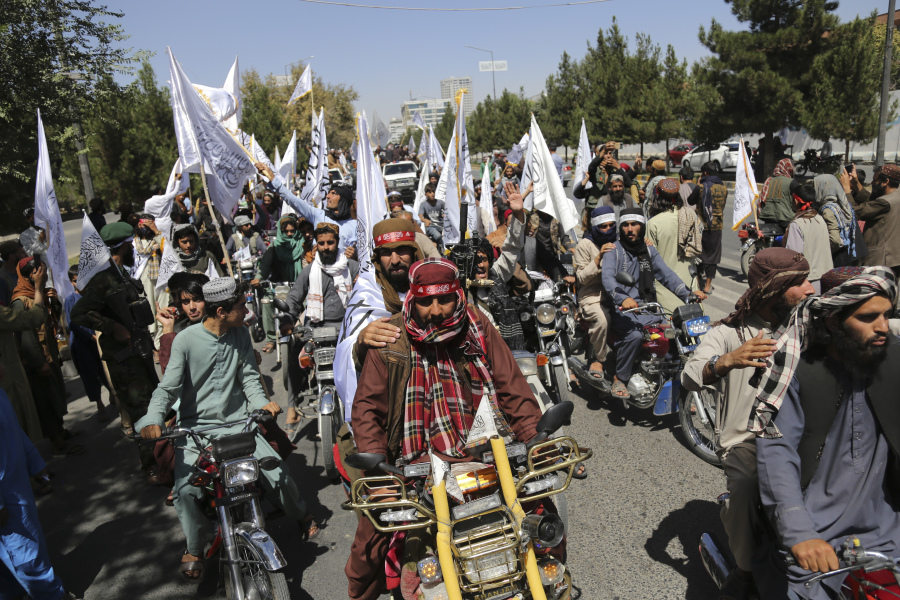 Taliban mark the second anniversary of their takeover of the country in Kabul, Afghanistan, Tuesday, Aug. 15, 2023.