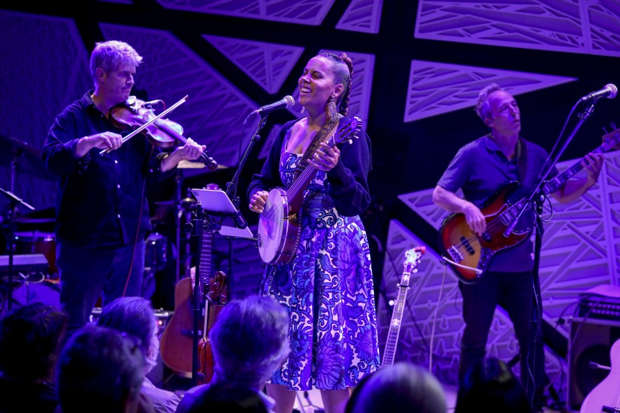 Musician Rhiannon Giddens performs Aug. 17 at National Sawdust in New York.