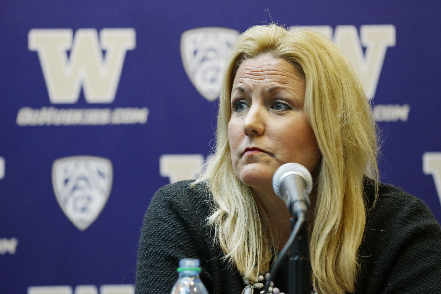 University of Washington Athletic Director Jennifer Cohen is being hired as Southern California's athletic director after seven years in the same post at UW according to a person with knowledge of the decision. (AP Photo/Ted S.