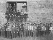 Workers pose at the Camas mill circa 1900. On Sept. 1, the facility celebrated 140 years of operation.