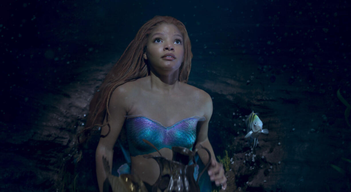 Halle Bailey as Ariel in Disney's live-action "The Little Mermaid." (Disney)