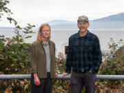 Western Washington University geophysics assistant professor Emily Roland, left, and geology professor Colin Amos are participating in a multi-institution earthquake research center. The National Science Foundation approved $15 million in funding over five years for the center, which will study the Cascadia Subduction Zone.