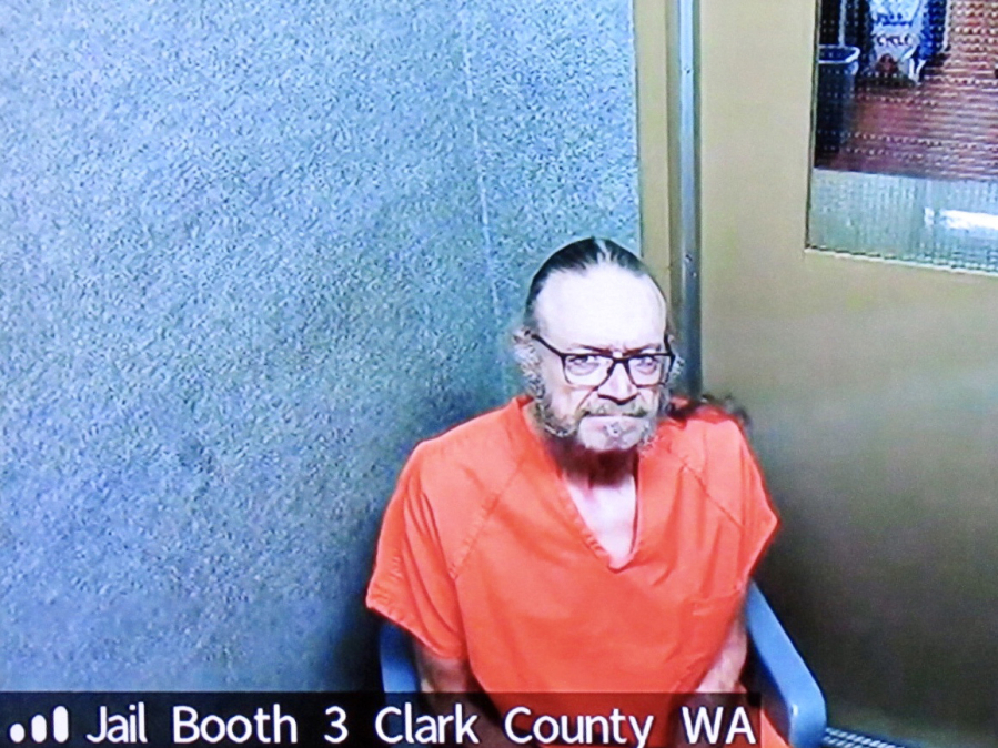 Adam Clark Urban makes a first appearance Oct. 5, 2020, via video in Clark County Superior Court on suspicion of vehicular homicide. Urban, who struck and killed a wheelchair-bound pedestrian in a crosswalk at the intersection of Fourth Plain Boulevard and Fort Vancouver Way in March 2020, was sentenced Monday to 15 months in prison.