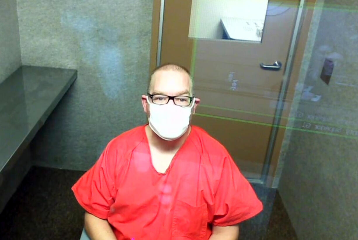 Scott Robert Harmier, 41, appears Dec. 14 in Clark County Superior Court in connection with a stabbing at a La Center cardroom. He pleaded guilty Friday to one count of first-degree assault and three counts of second-degree assault with a deadly weapon.
