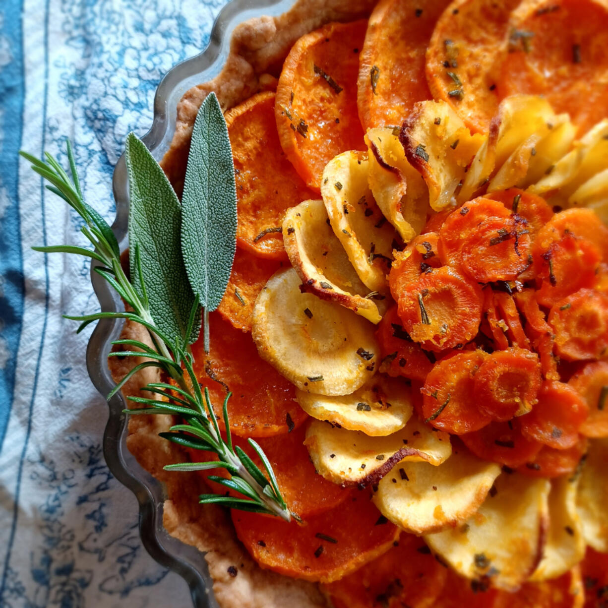 This root vegetable tart might look pretty, but it is absolutely awful.