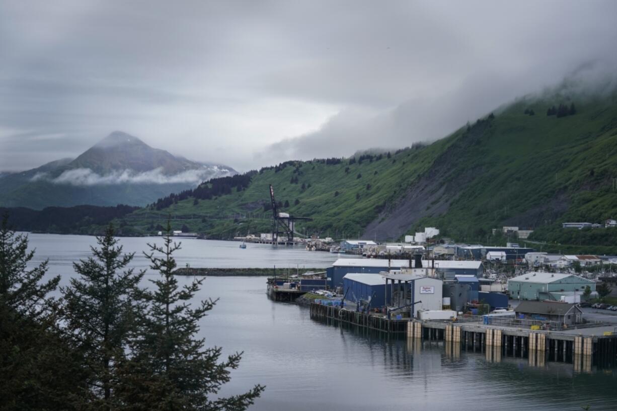 Fish processing facilities and docks are visible on Saturday, June 24, 2023, in Kodiak, Alaska. (AP Photo/Joshua A. Bickel) (Photos by Joshua A.