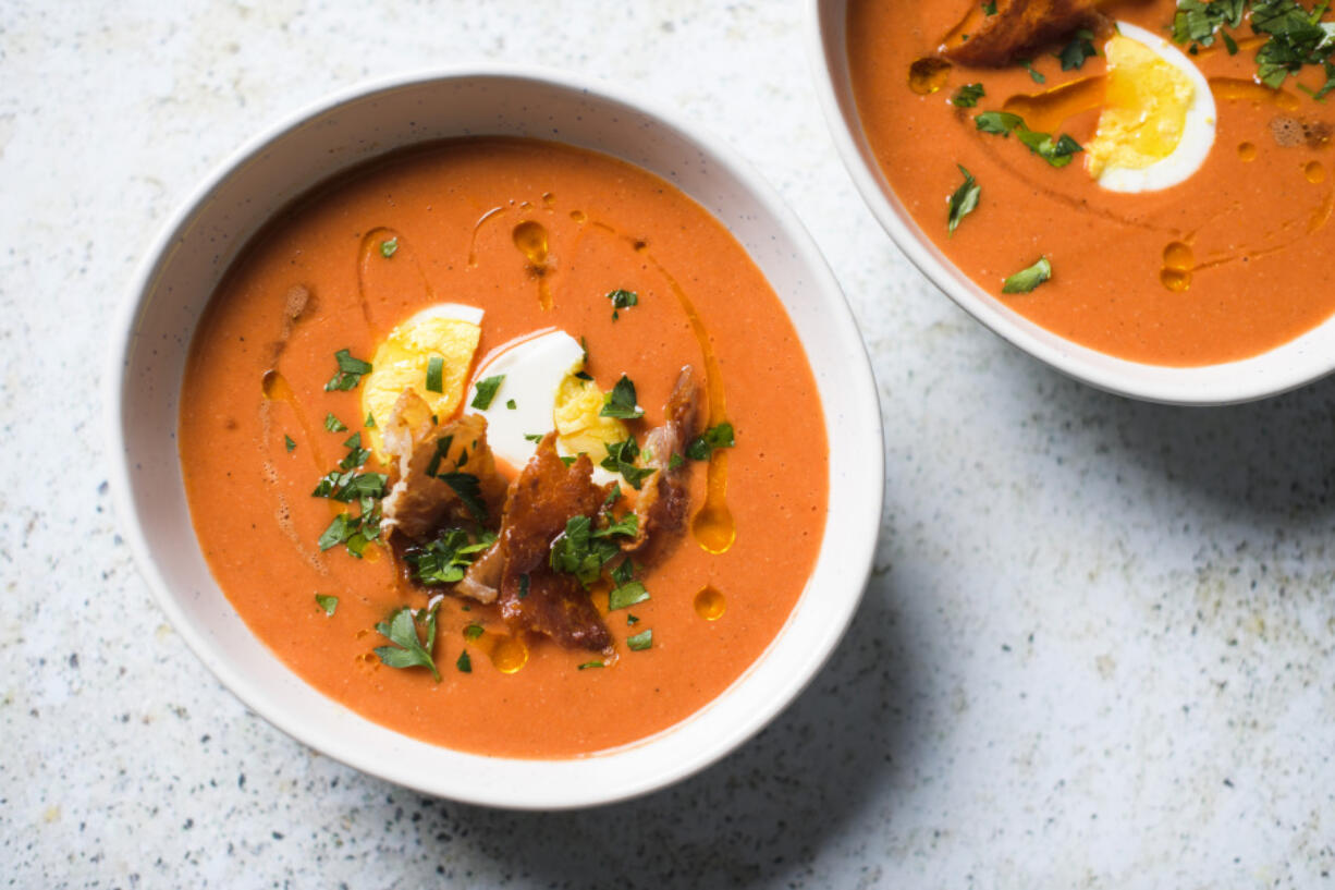 Andalusian Tomato and Bread Soup is Spain's "other" cold soup.