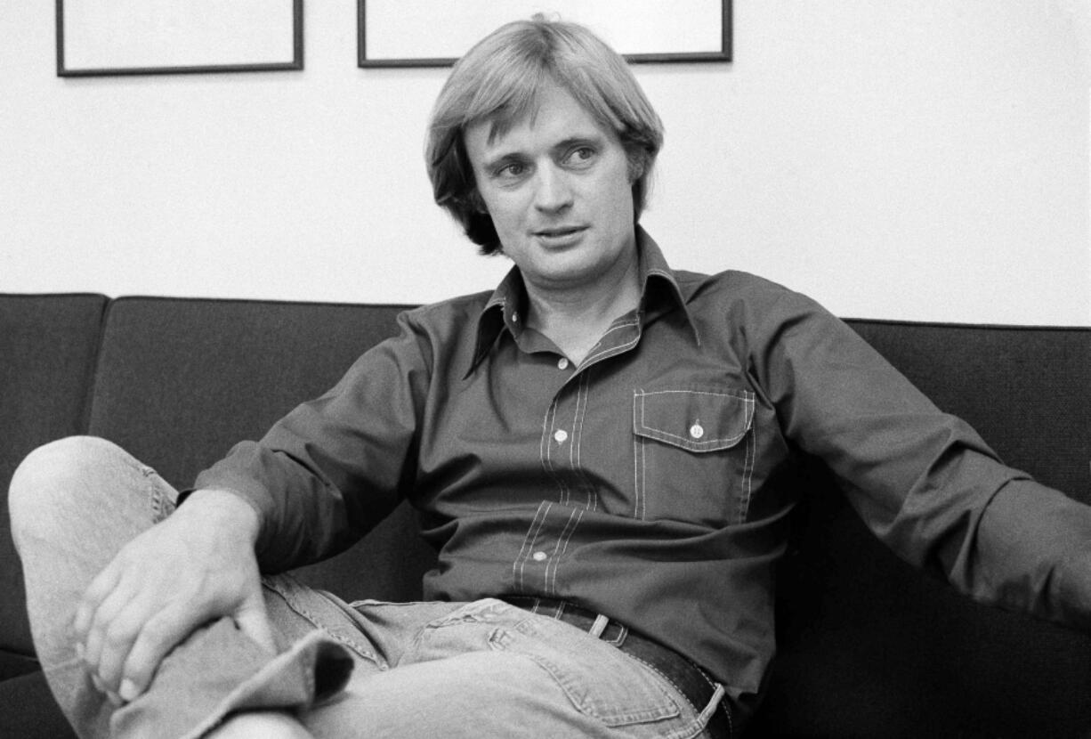 David McCallum, star of the NBC-TV series "The Invisible Man," is shown during an interview with Jay Sharbutt at NBC studios in New York, Aug. 28, 1975.
