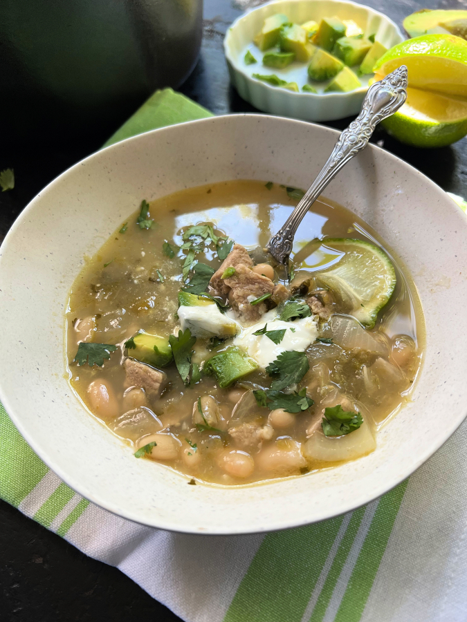 Pork and salsa verde are the stars of this spicy green chili.