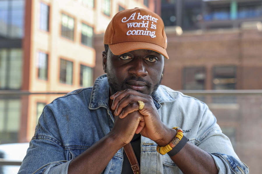 Author Nana Kwame Adjei-Brenyah on May 10, 2023, in Chicago's West Loop.