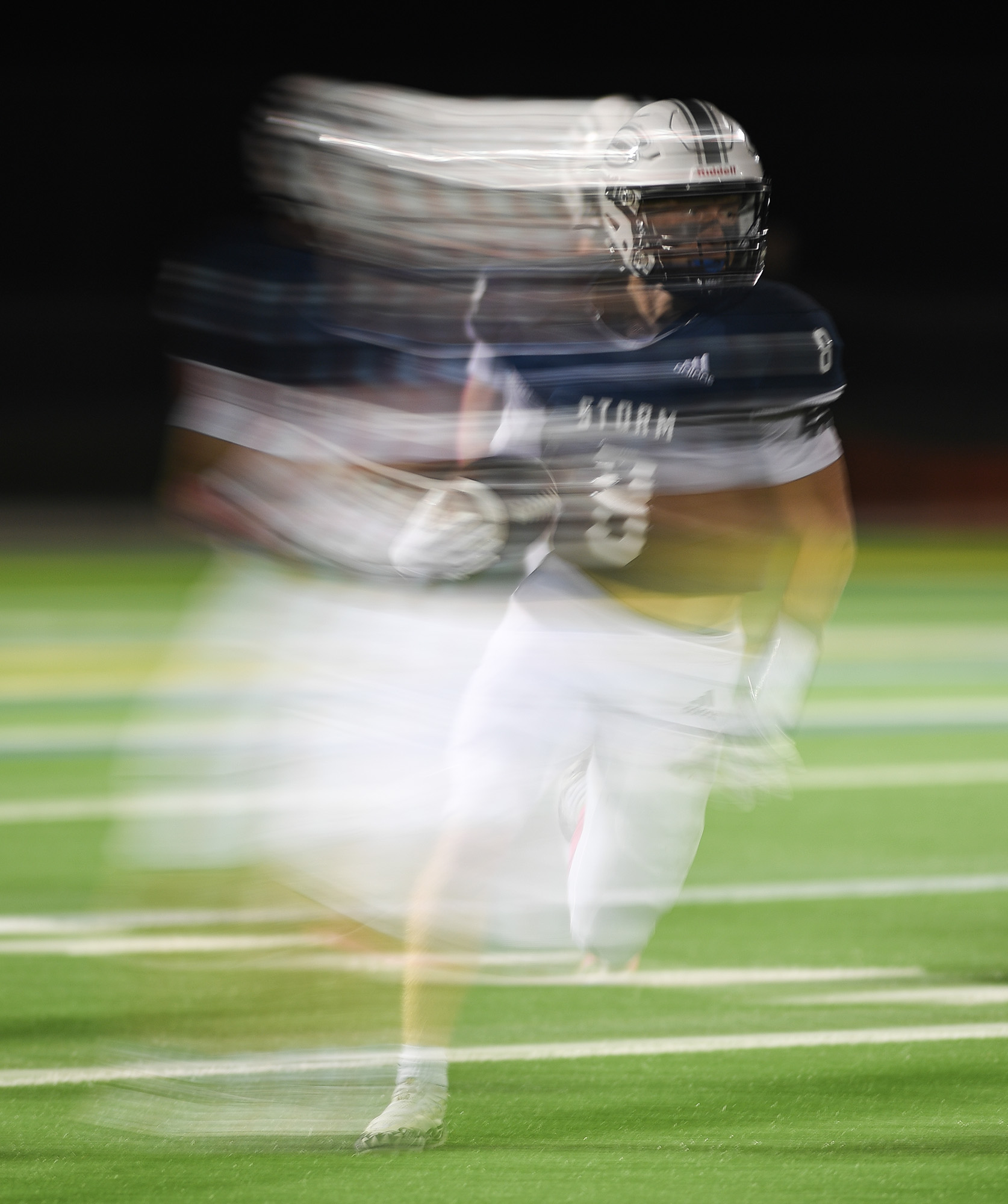 Skyview junior Gavin Packer runs with the football Friday, Oct. 20, 2023, during Skyview’s 49-10 win against Battle Ground at Kiggins Bowl.
