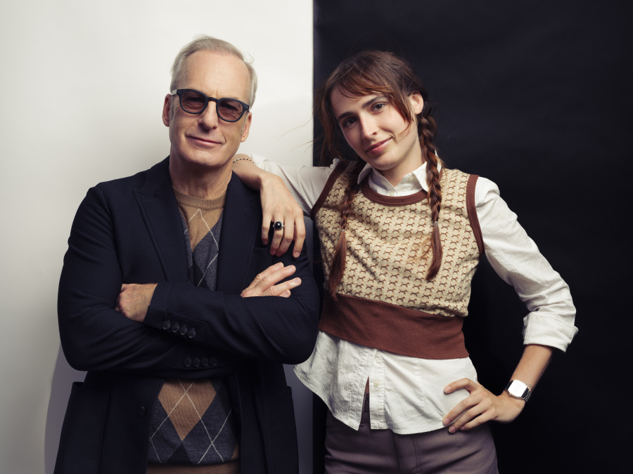 Bob Odenkirk, left, and his daughter Erin Odenkirk collaborated on the book, "Zilot & Other Important Rhymes." (Drew Gurian/Invision)