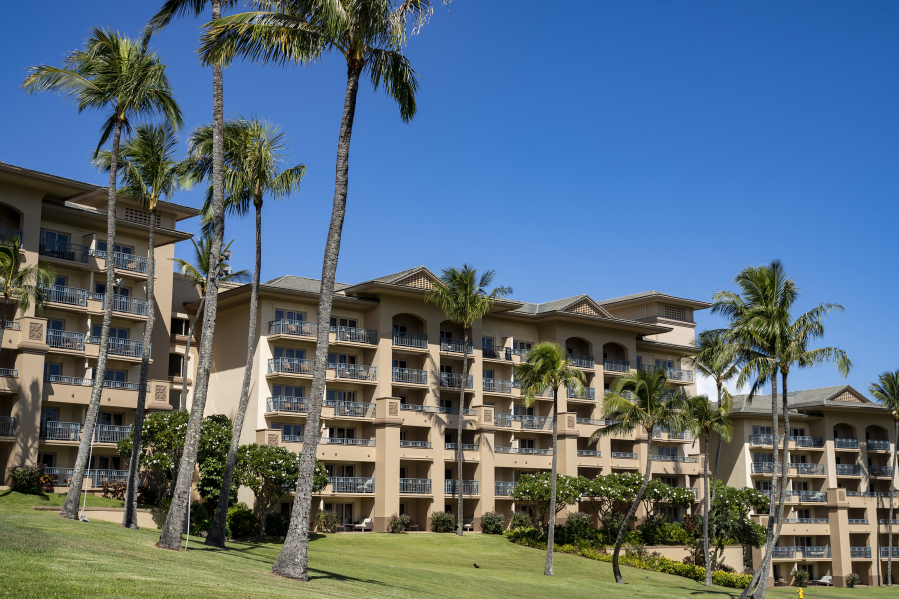 The Ritz-Carlton, Kapalua, is viewed Tuesday, Oct. 3, 2023, in Lahaina, Hawaii. The resort will re-open Sunday, Oct. 8, 2023, as the first phase for tourism returning to West Maui.